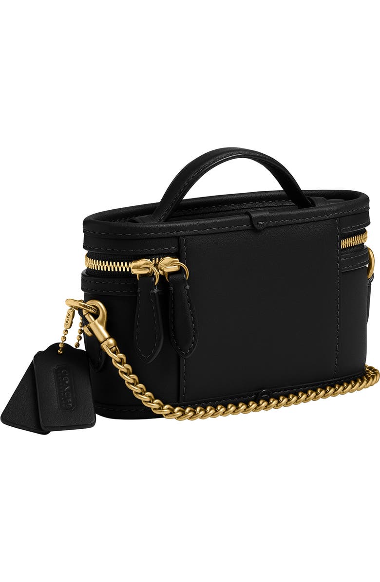 COACH Trail Leather Crossbody Bag, Alternate, color, Black