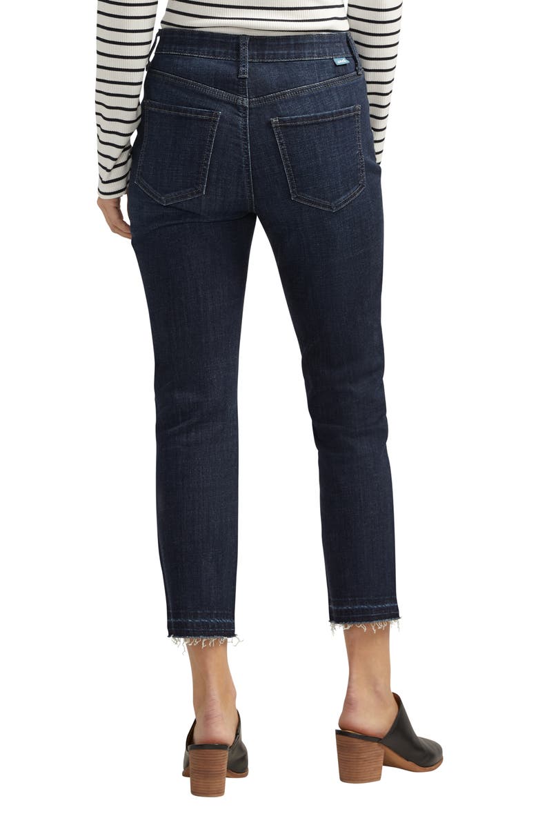 JAG Carter High Waist Raw Hem Girlfriend Jeans, Alternate, color, 