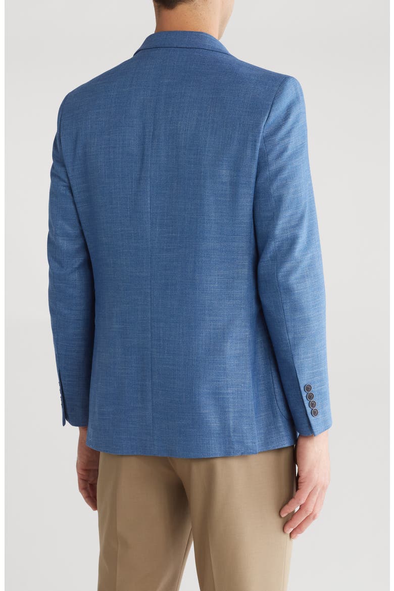 Structured Weave Sport Coat, Alternate, color, MD BLUE