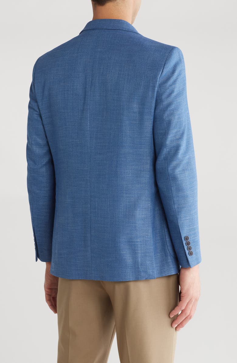 Nautica Structured Weave Sport Coat, Alternate, color, Mid Blue