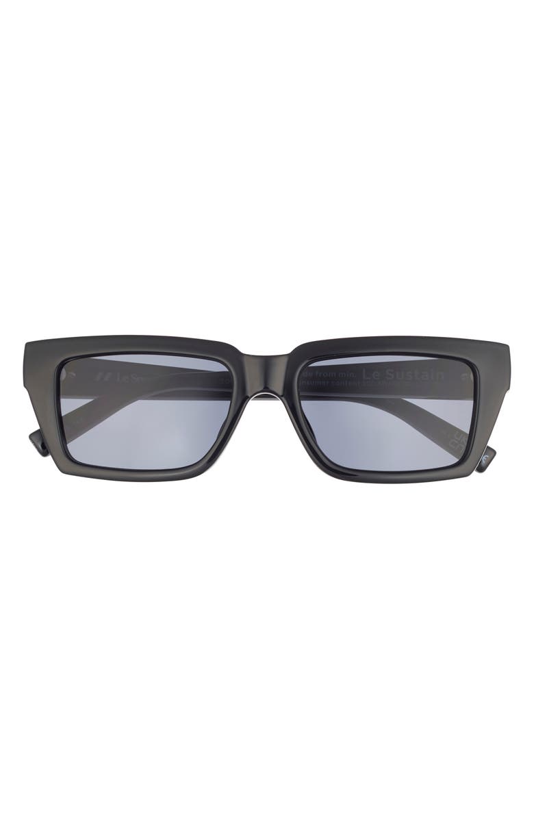 Le Specs Nocturnal Habit 54mm D-Frame Sunglasses, Main, color, Black