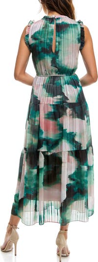 Chiffon Tiered Midi Dress