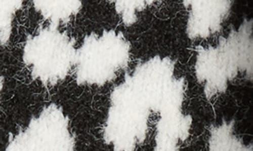 Kate Spade New York Modern Leopard Print Scarf In Black