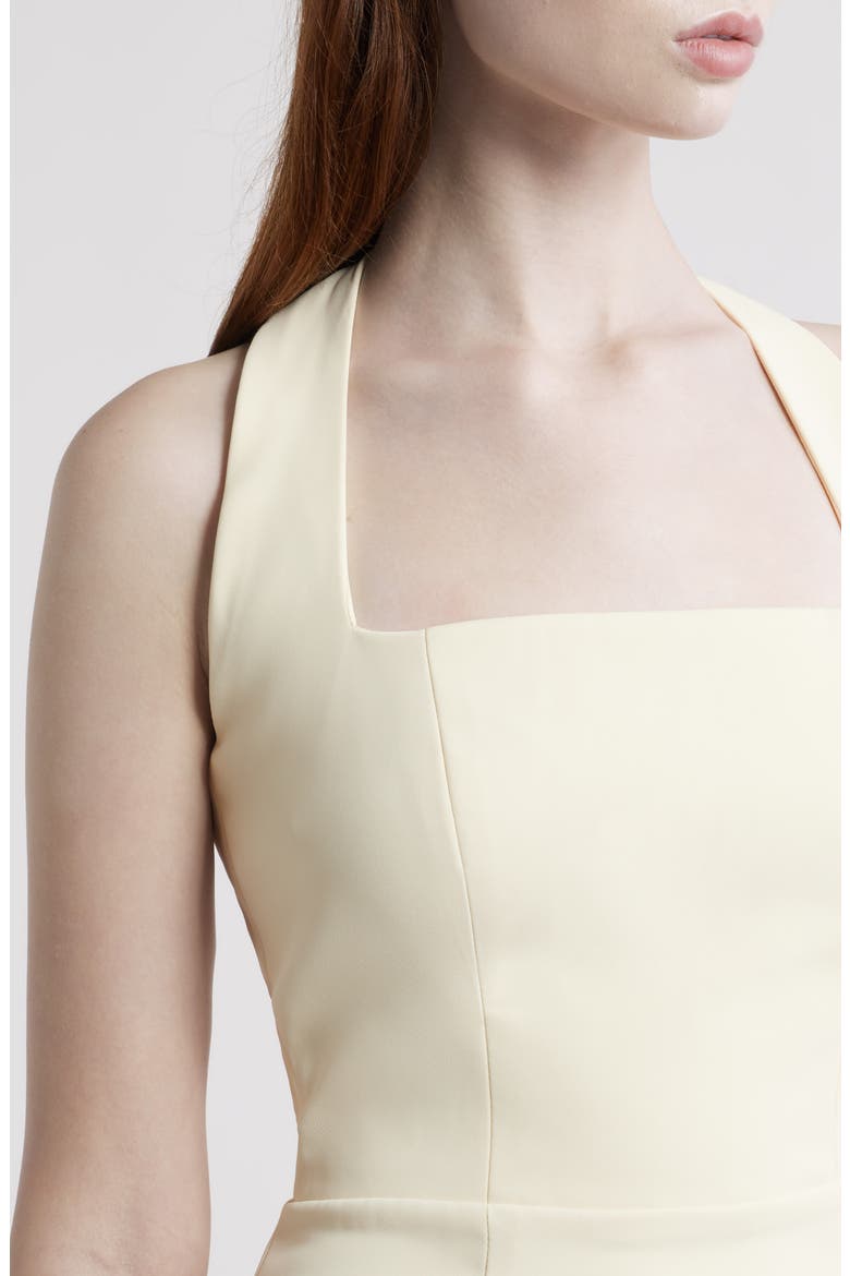 The Ultimate Muse Halter Dress, Alternate, color, BUTTERCREAM