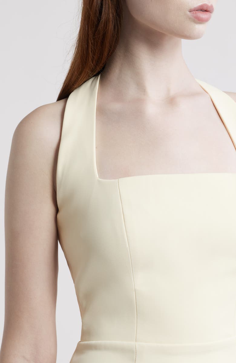 Odd Muse The Ultimate Muse Halter Dress, Alternate, color, Buttercream
