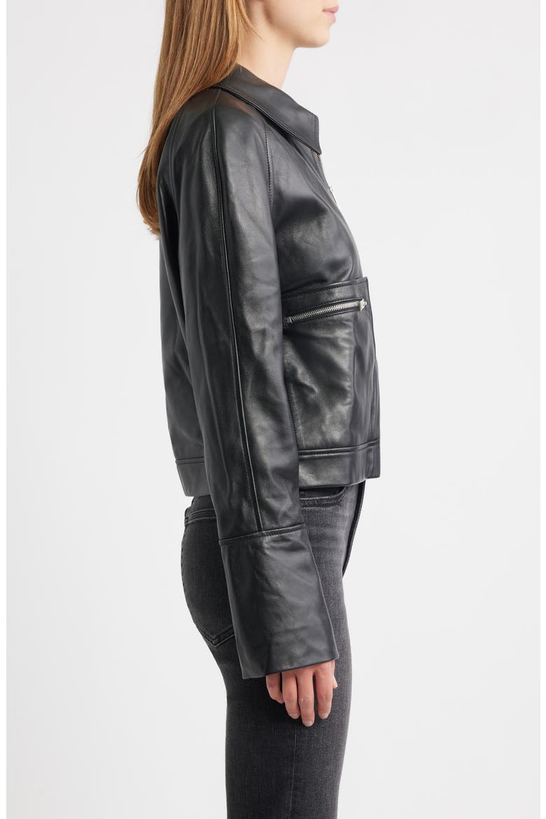 The Leather Zip Front Jacket (Women) | Nordstromrack