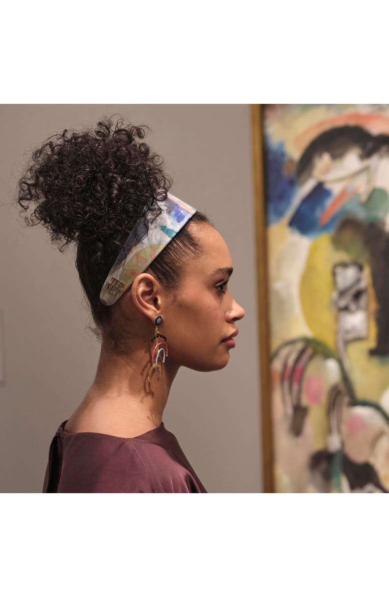 Lele Sadoughi The Met Brigitte Kandinsky Embroidered Headband, Alternate, color, Garden Of Love 999