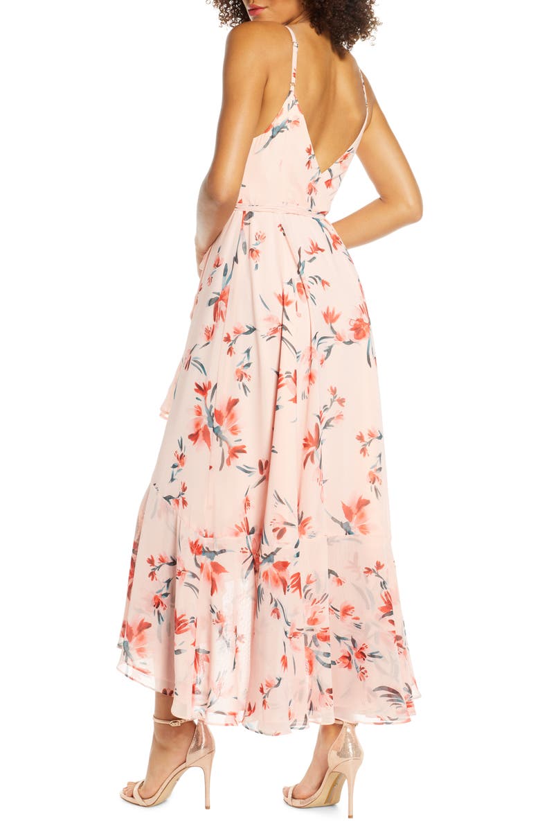 Fame and Partners The Rosalia High/Low Wrap Dress, Alternate, color, 