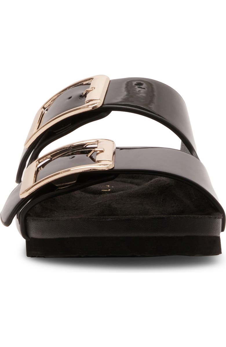 Madden Girl Bodiee Slide Sandal, Alternate, color, Black Patent