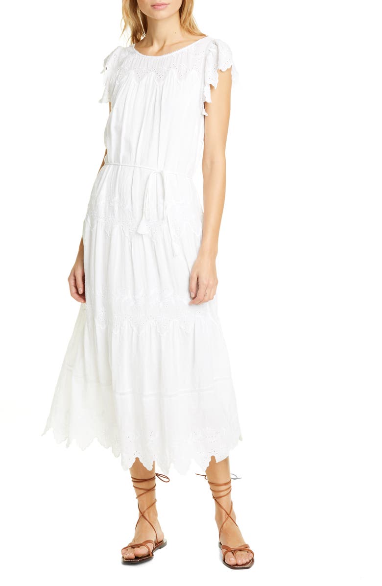 La Vie Rebecca Taylor Embroidered Voile Dress, Main, color, 