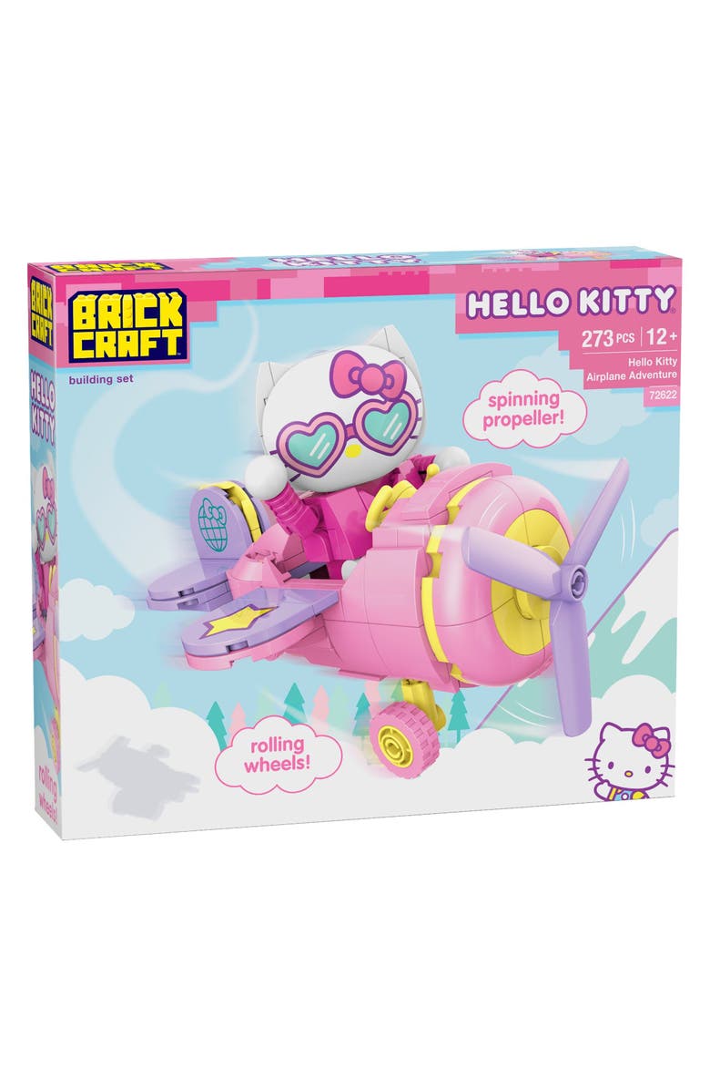 Brickcraft Hello Kitty Airplane Adventure Building Set, Alternate, color, Pink