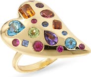 Ippolita Rock Candy Valentina Semiprecious Rainbow Heart Ring