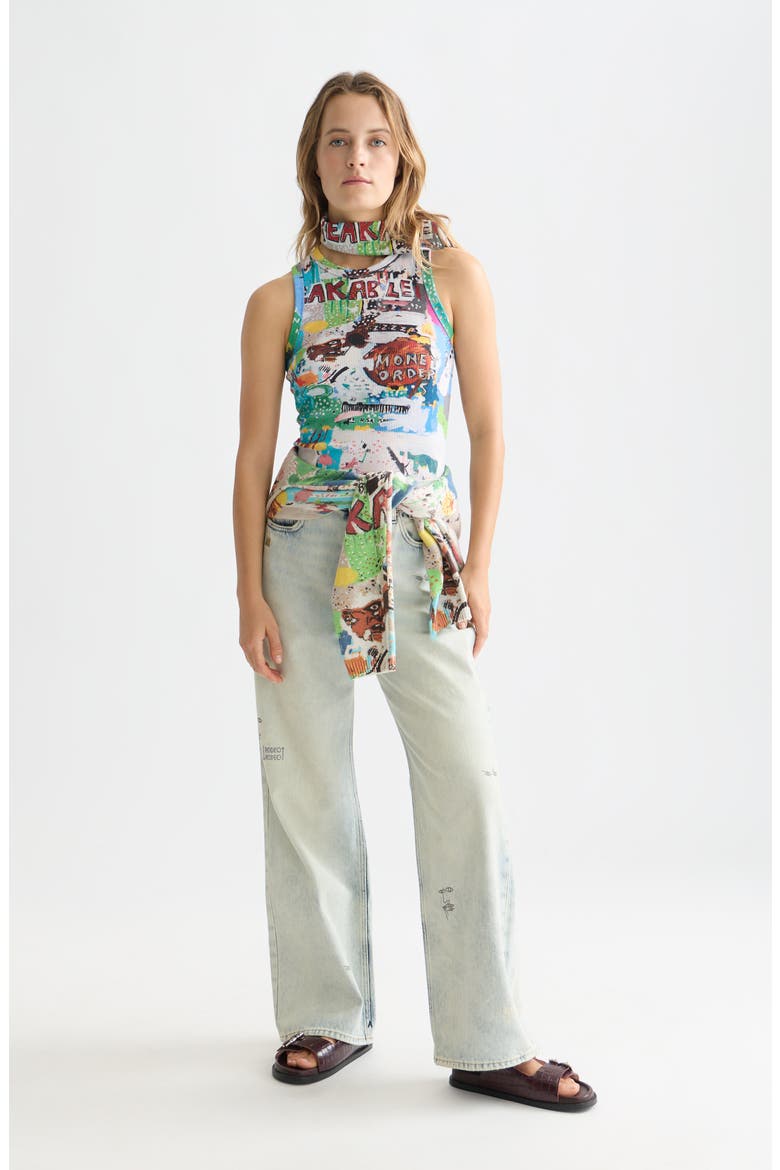 x Basquiat Print Rib Tank, Alternate, color, BASQUIAT UNBREAKABLE