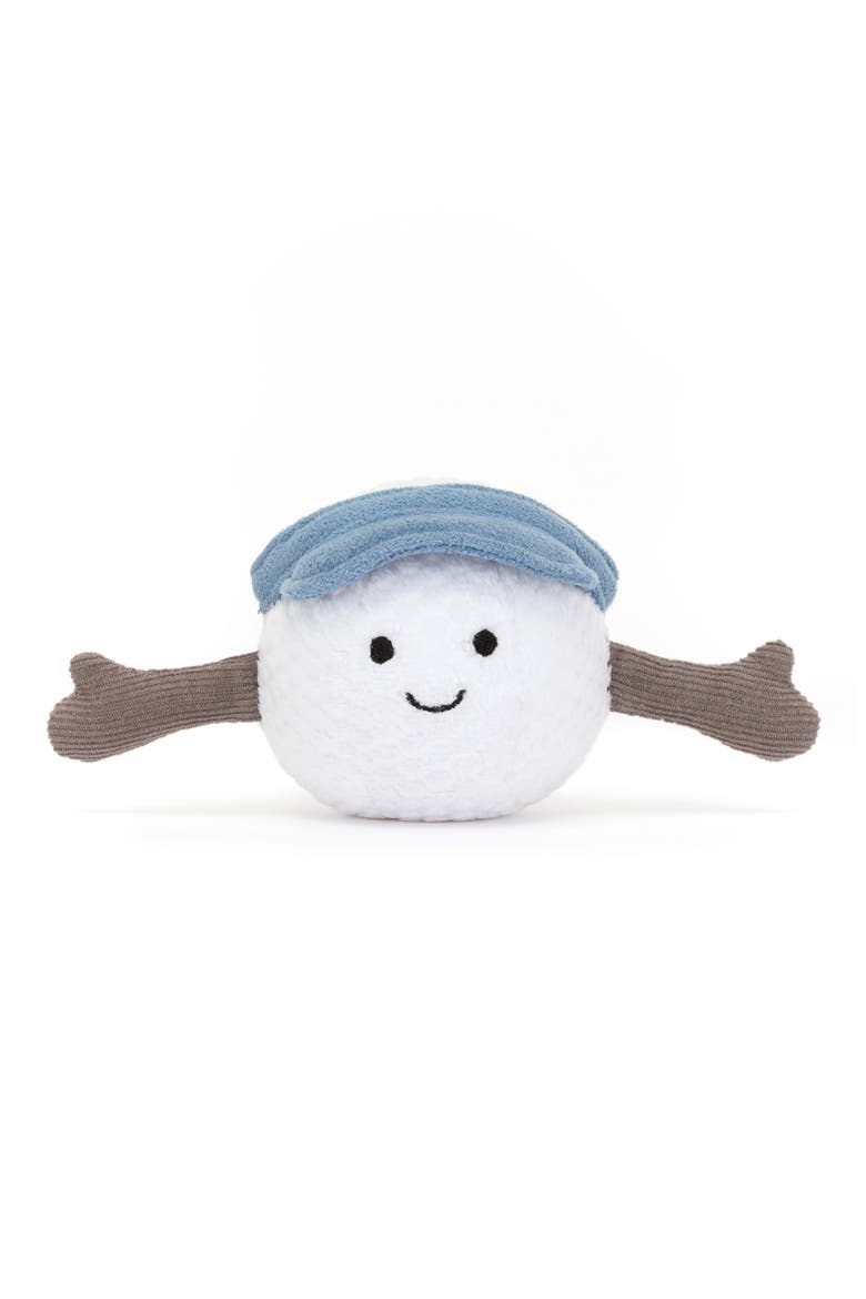 Amuseables Golf Ball Plushie, Main, color, WHITE