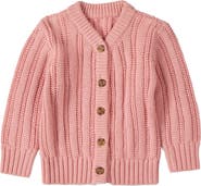 MiniMoi Oversized Cable-Knit Cardigan Sweater