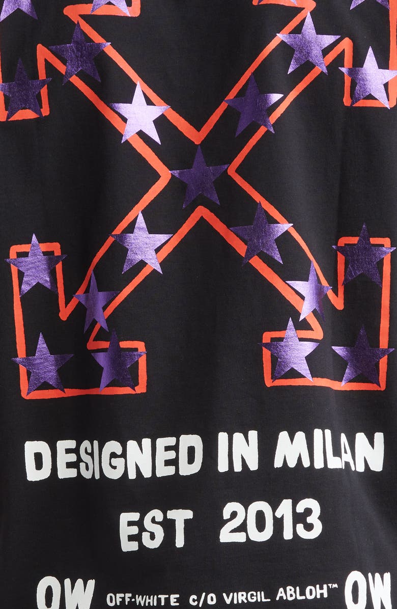 Off-White Star Arrow Cotton Graphic T-Shirt, Alternate, color, 