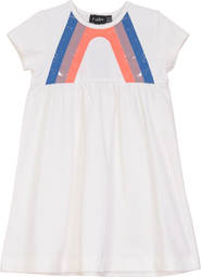 Puddles Multi Stripe Elastic Waist Dress