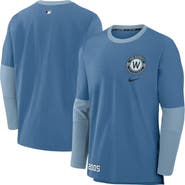 Nike Men's Nike Blue Washington Nationals 2025 City Connect Authentic Collection Performance Player Sweatshirt