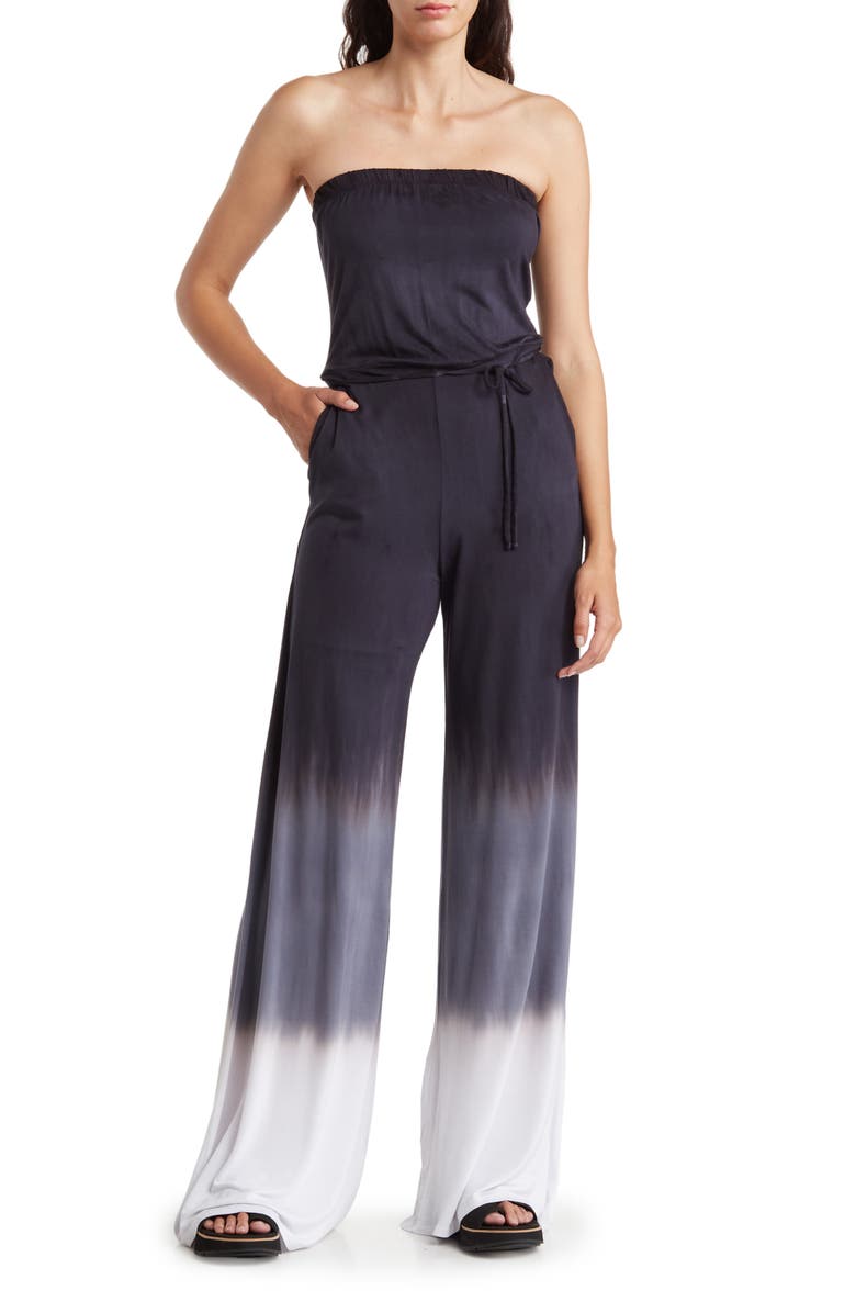 GO COUTURE Strapless Tube Jumpsuit, Main, color, 