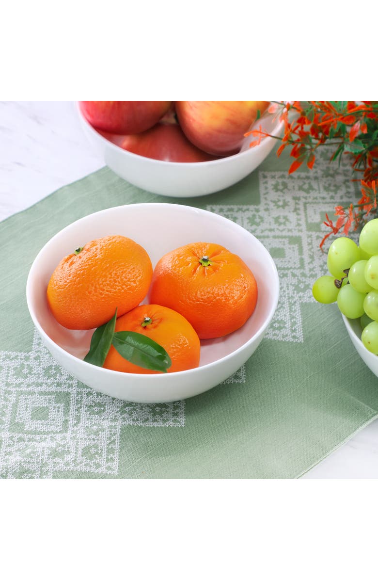 Ultra By Gibson Olstead 8 Piece 6.8 Inch Round Break-Resistant Tempe Opal Glass Bowl Set, Alternate, color, White