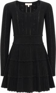 LoveShackFancy Kids' Lunellita Long Sleeve Pointelle Dress