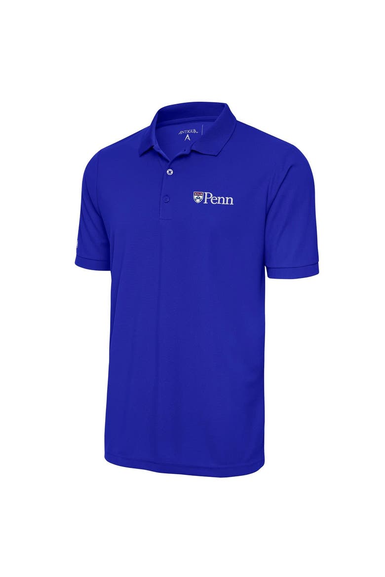 Men's Antigua  Royal Pennsylvania Quakers Legacy Pique Polo, Main, color, Royal