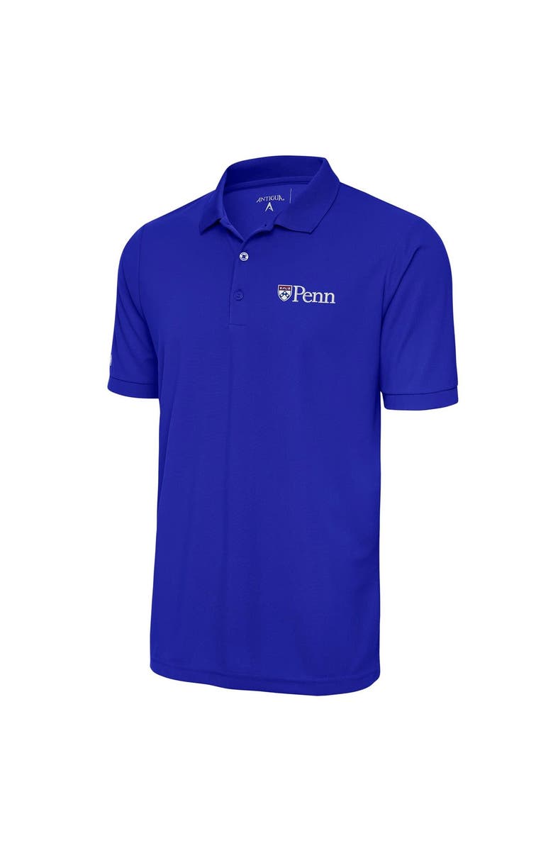 ANTIGUA Men's Antigua  Royal Pennsylvania Quakers Legacy Pique Polo, Main, color, 