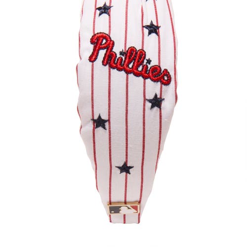 Lele Sadoughi Mlb Philadelphia Phillies Embroidered Headband In Pink