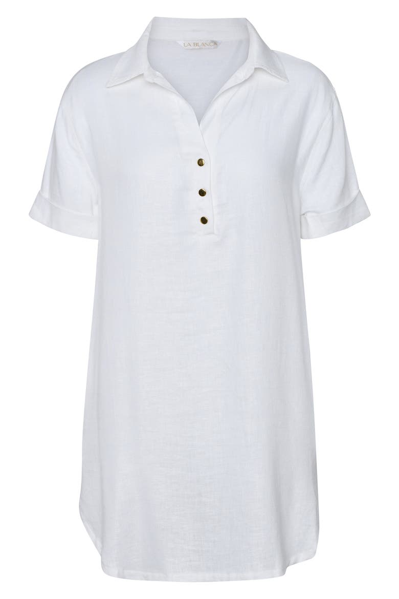 Delphine Cover-Up Shift, Alternate, color, WHITE