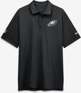 Nike Men's Nike Black Philadelphia Eagles Sideline Powerful Blocking Dri-FIT Tour Polo