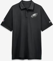 Nike Men's Nike Black Philadelphia Eagles Sideline Powerful Blocking Dri-FIT Tour Polo