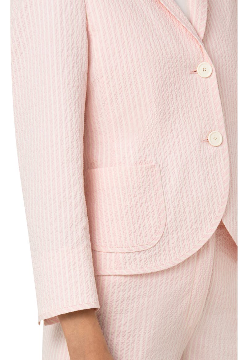 Cotton Blend Seersucker Blazer, Alternate, color, CREAM-BLOSSOM