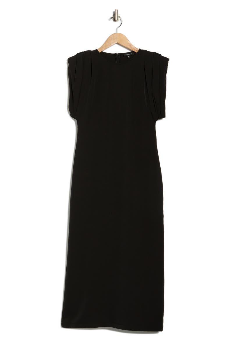 Jera Knit Midi Dress, Alternate, color, BLACK