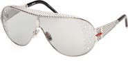 Christian Louboutin Oversize Shield Sunglasses