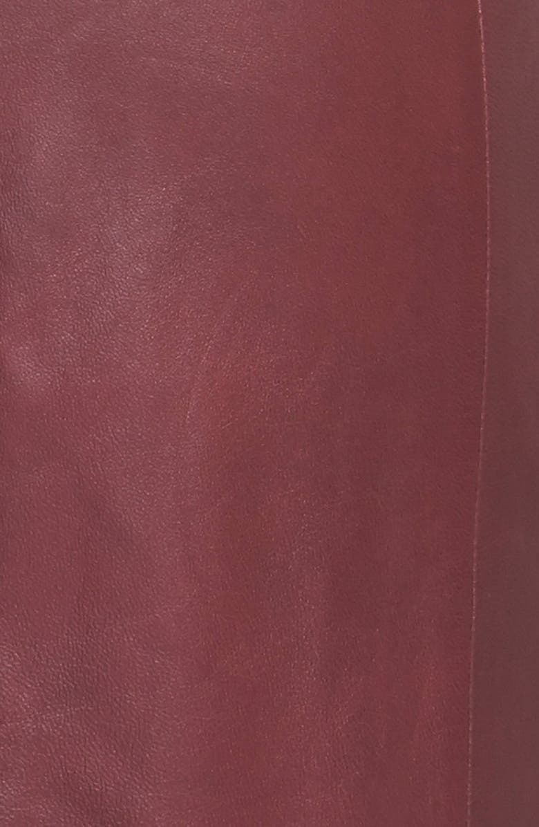 BOSS Lambskin Leather Sheath Dress, Alternate, color,