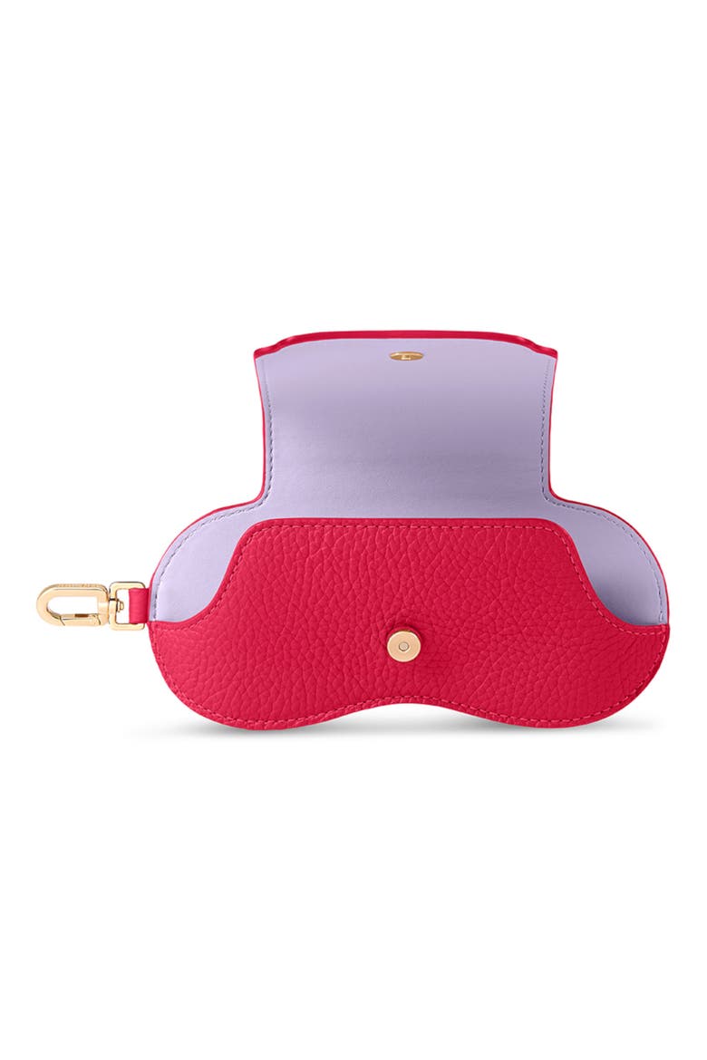 Leather Sunglasses Sling Case, Alternate, color, Fuchsia Lavender