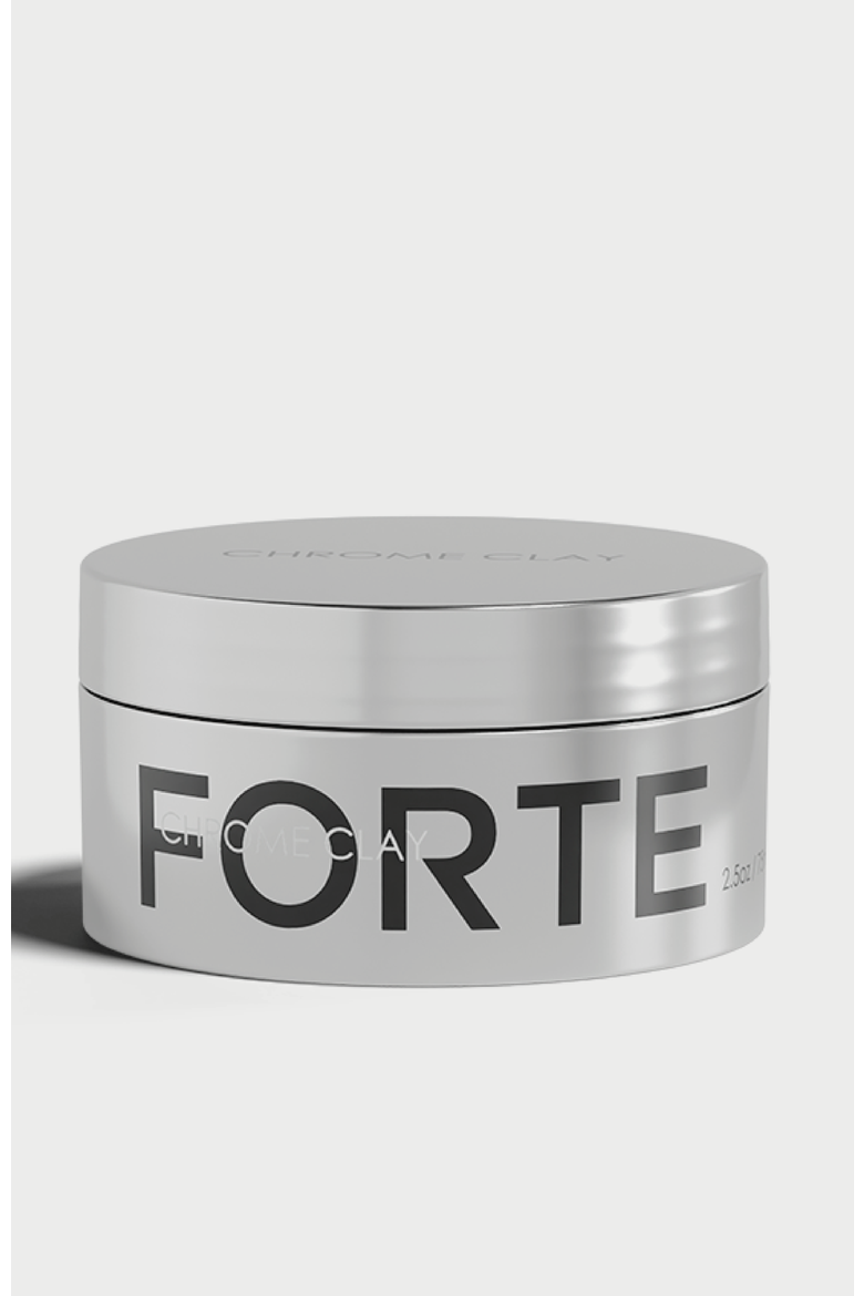 Chrome Clay (2.5 oz),  Strong Hold, Matte Finish & Reworkable Texture., Main, color, Grey