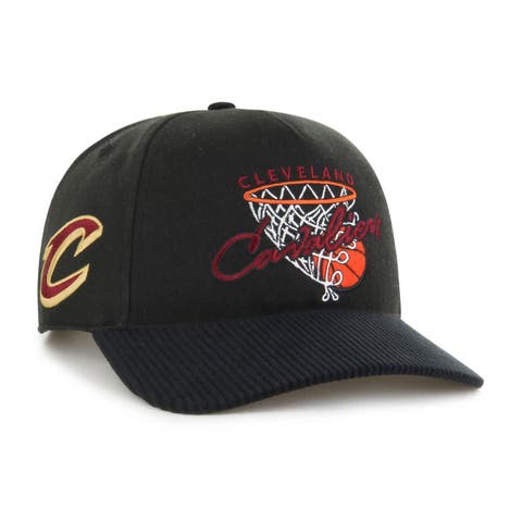 Men's '47  Black Cleveland Cavaliers Nothing But Net Hitch Adjustable Hat