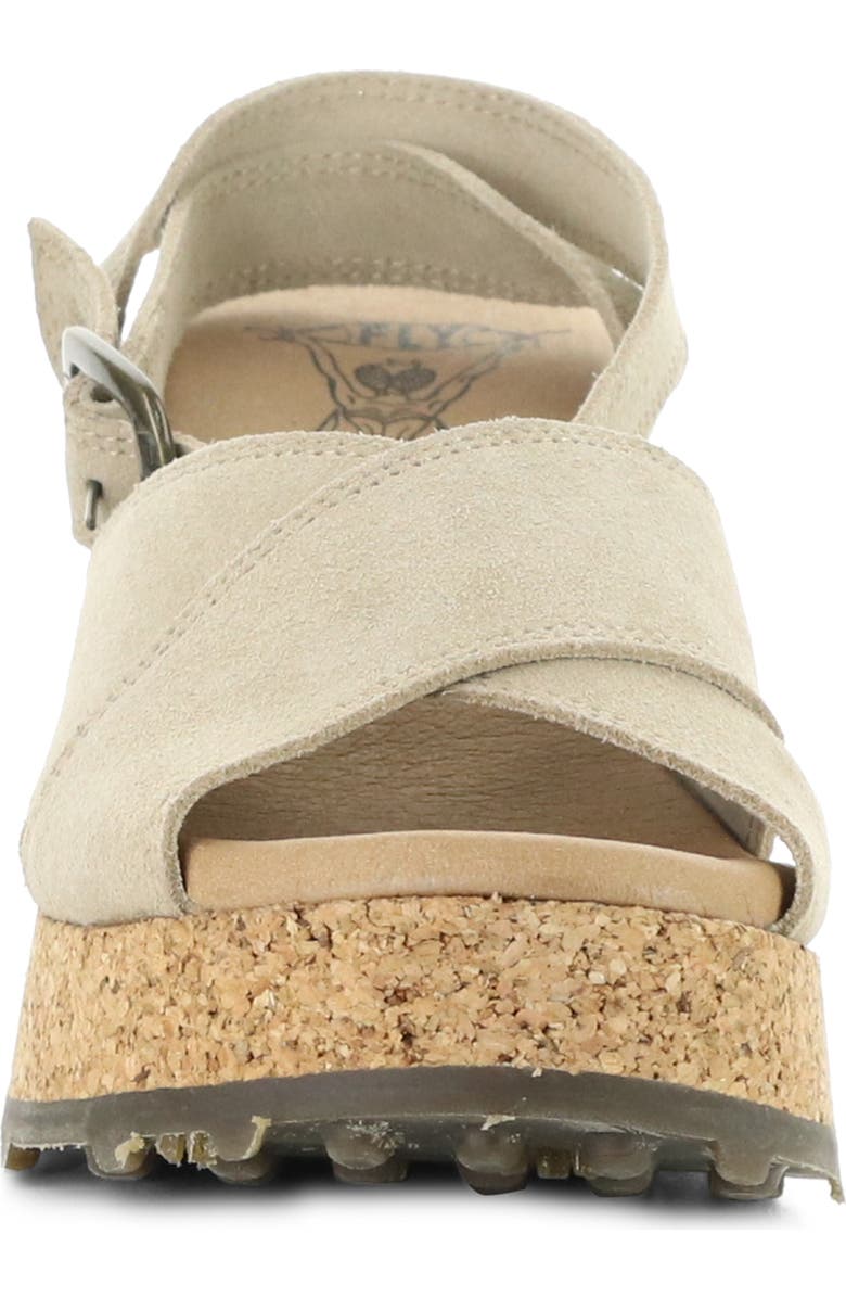 Fly London Dony Platform Wedge Sandal, Alternate, color, Taupe