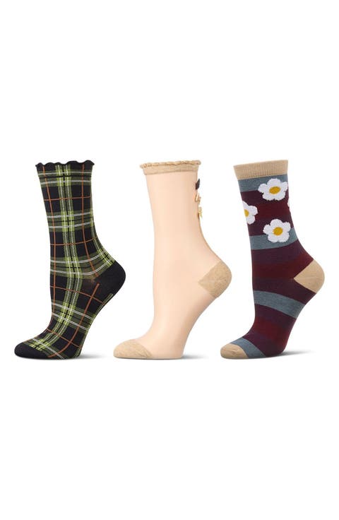 Assorted 3-Pack Crew Socks