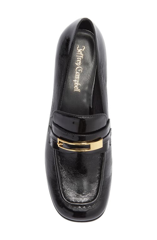 Jeffrey Campbell Book Smart Bit Loafer Pump In Black