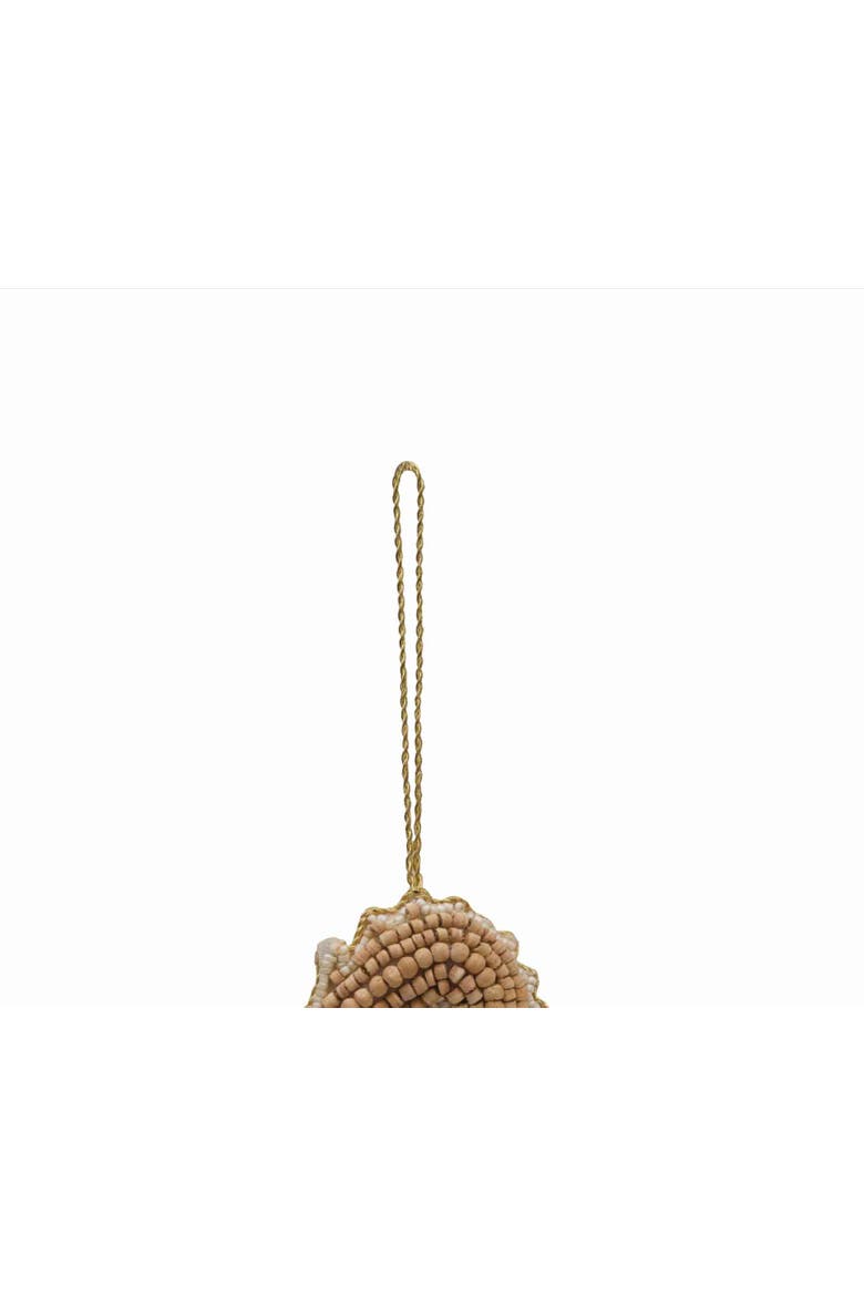 Wood Bead Sea Horse Ornament, Alternate, color, Beige
