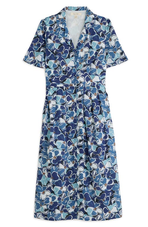 Seasalt Cornwall Floral Print Organic Cotton Midi Shirtdress