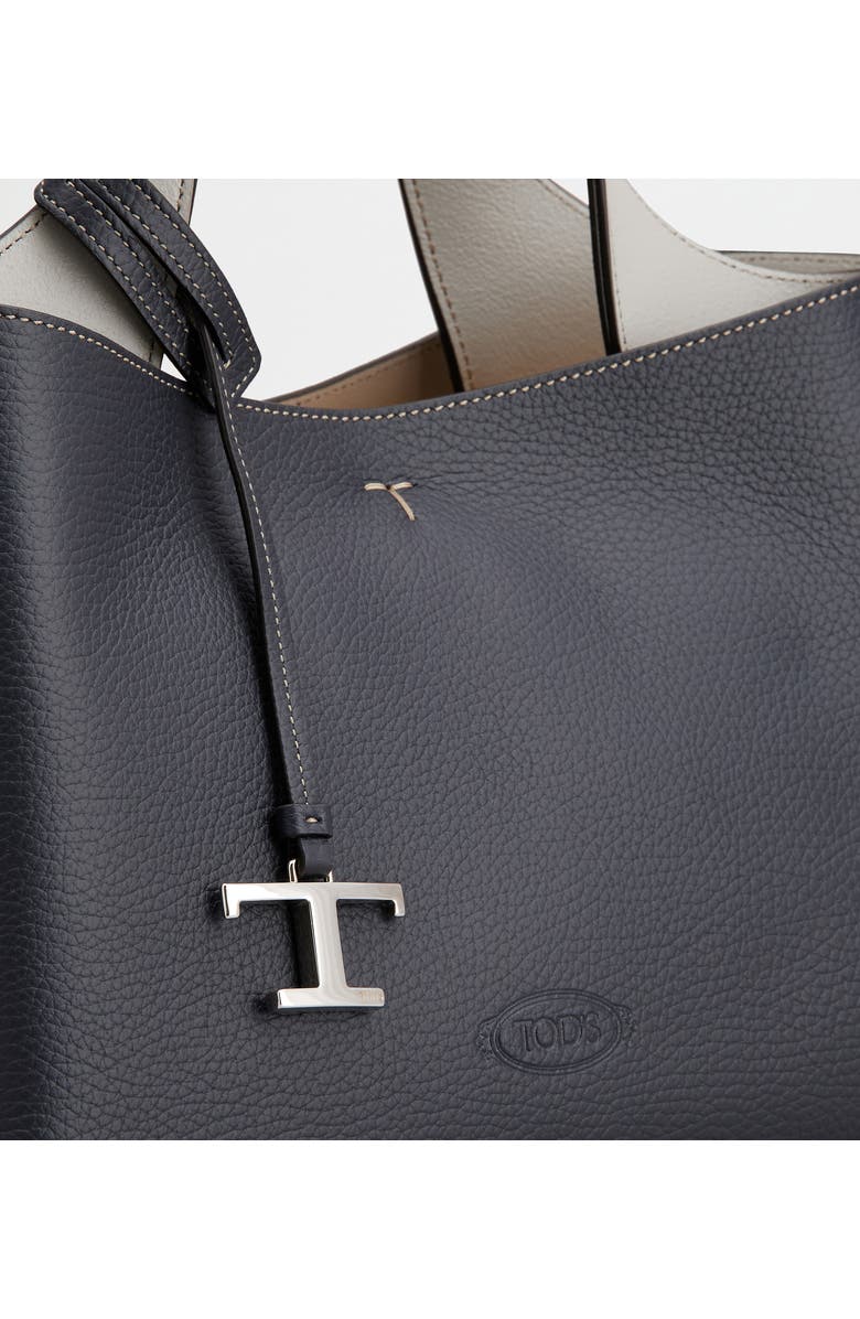 Tod's Mini Leather Tote, Alternate, color, Galassia Sc/ Gabbiano