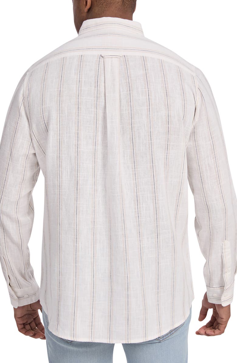 Johnny Bigg Madrid Regular Fit Stripe Button-Down Shirt, Alternate, color,