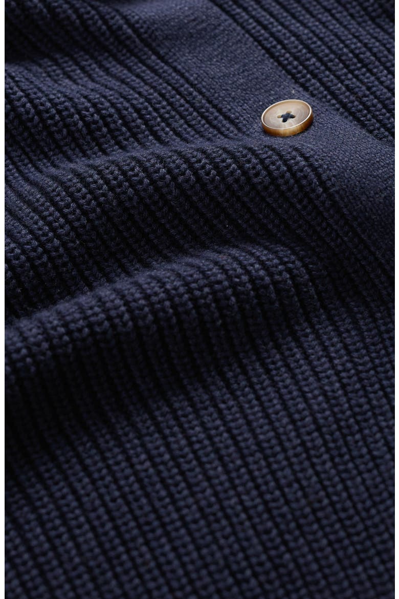 Potters Meadow Organic Cotton Cardigan, Alternate, color, KNIT MELANGE MARITIME