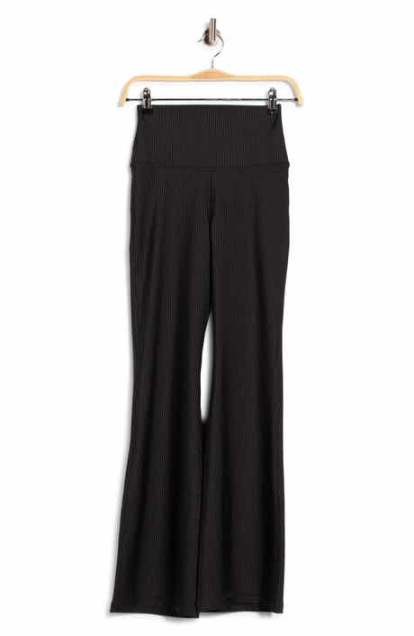 Pinstripe High Waist Flare Leggings