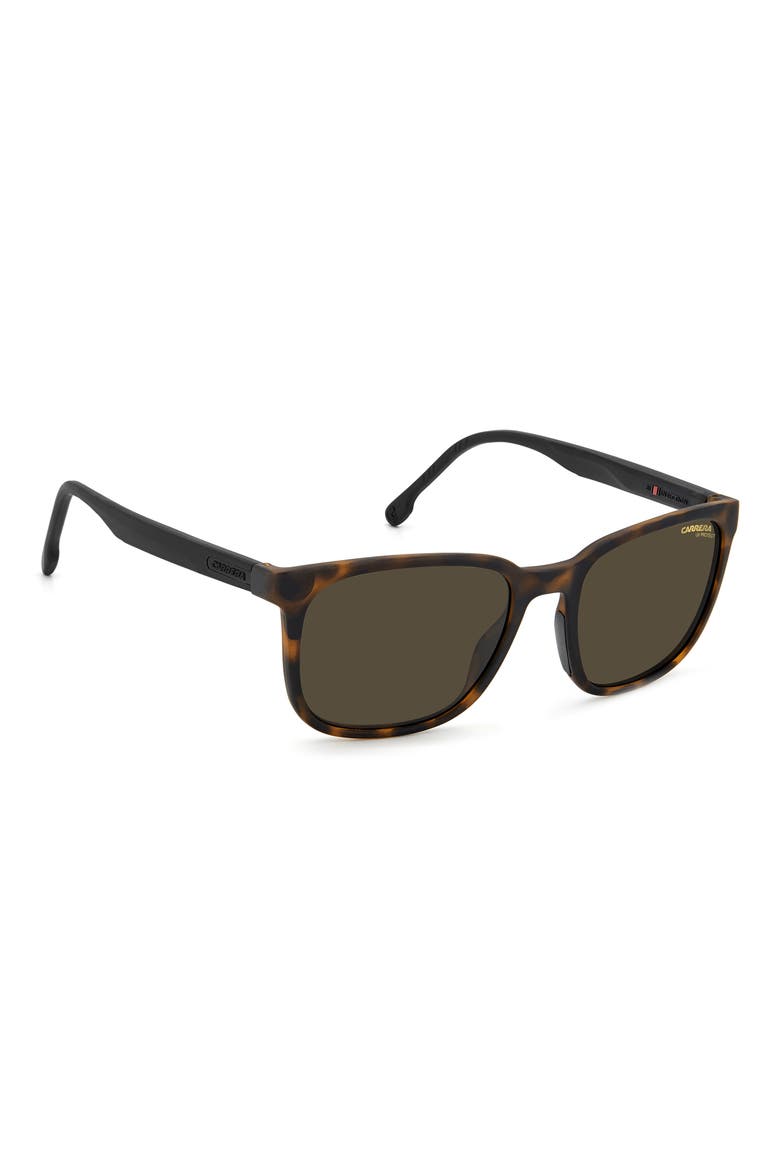 54mm Rectangular Sunglasses, Alternate, color, MATTE HAVANA / BROWN