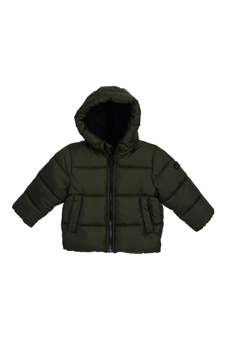 Hooded Puffer Jacket, Main, color, IVY