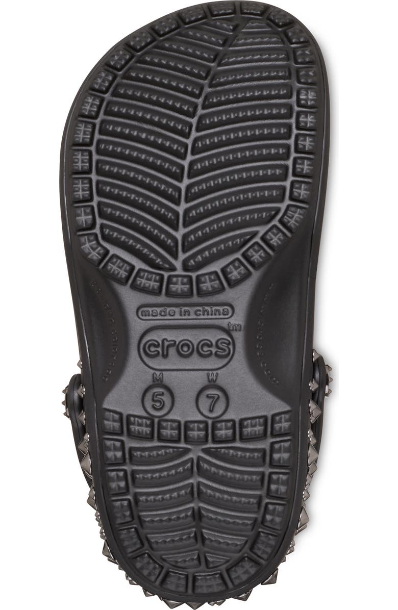 CROCS Studded Classic Clog, Alternate, color, Black
